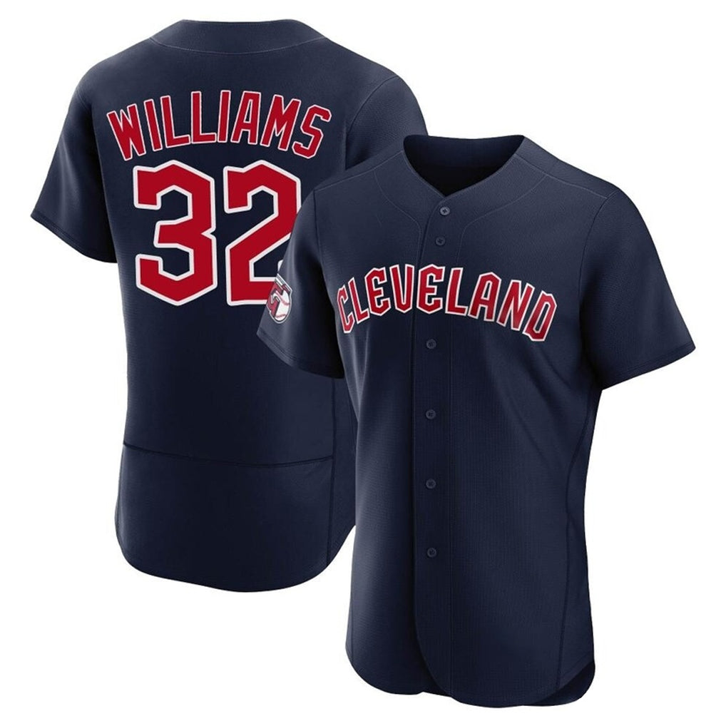 Johmsee C.Guardians #32 Gavin Williams Player Navy Limited Elite Home Stitched Jerseys