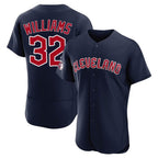 Johmsee C.Guardians #32 Gavin Williams Player Navy Limited Elite Home Stitched Jerseys