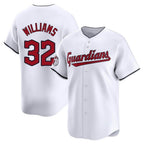 Johmsee C.Guardians #32 Gavin Williams Player White Limited Home Stitched Jerseys