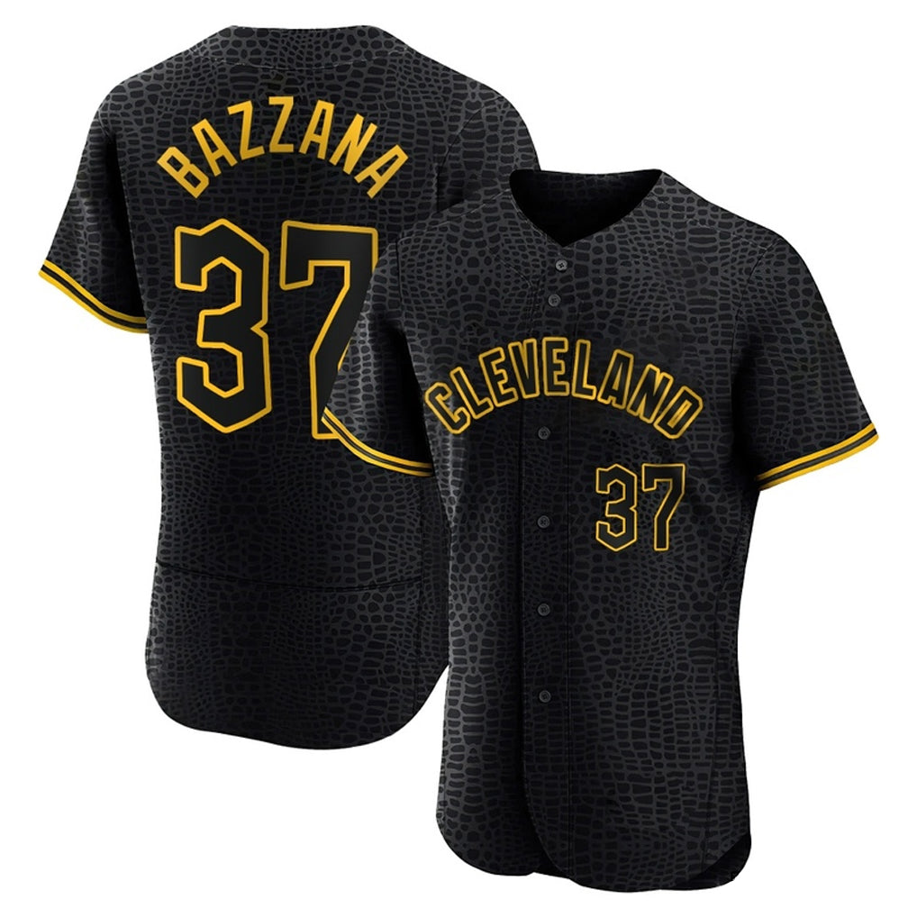 Johmsee C.Guardians #37 Travis Bazzana Player Black Snake Skin City Limited Elite Home Stitched Jerseys