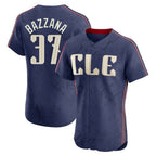 Johmsee C.Guardians #37 Travis Bazzana Player Navy City Connect Limited Elite Home Stitched Jerseys
