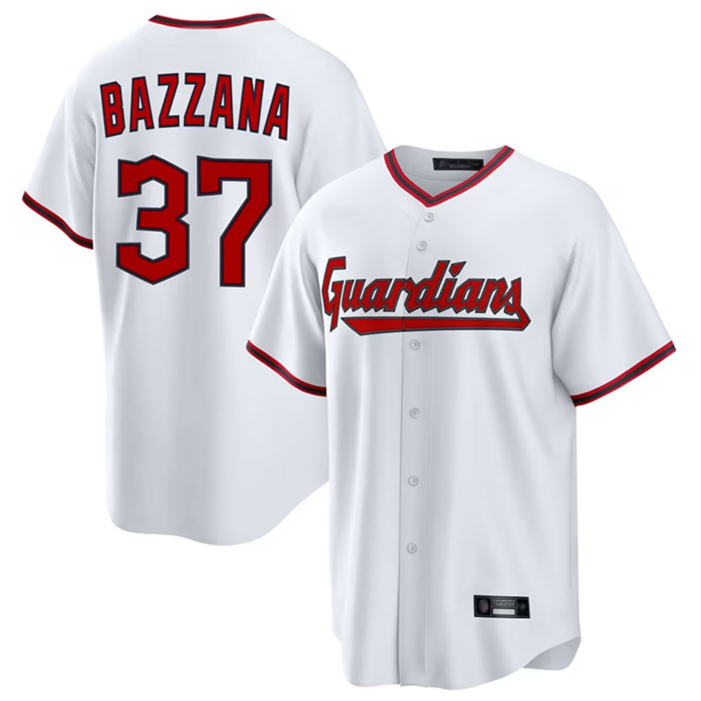 Johmsee C.Guardians #37 Travis Bazzana Player White Game Home Stitched Jerseys