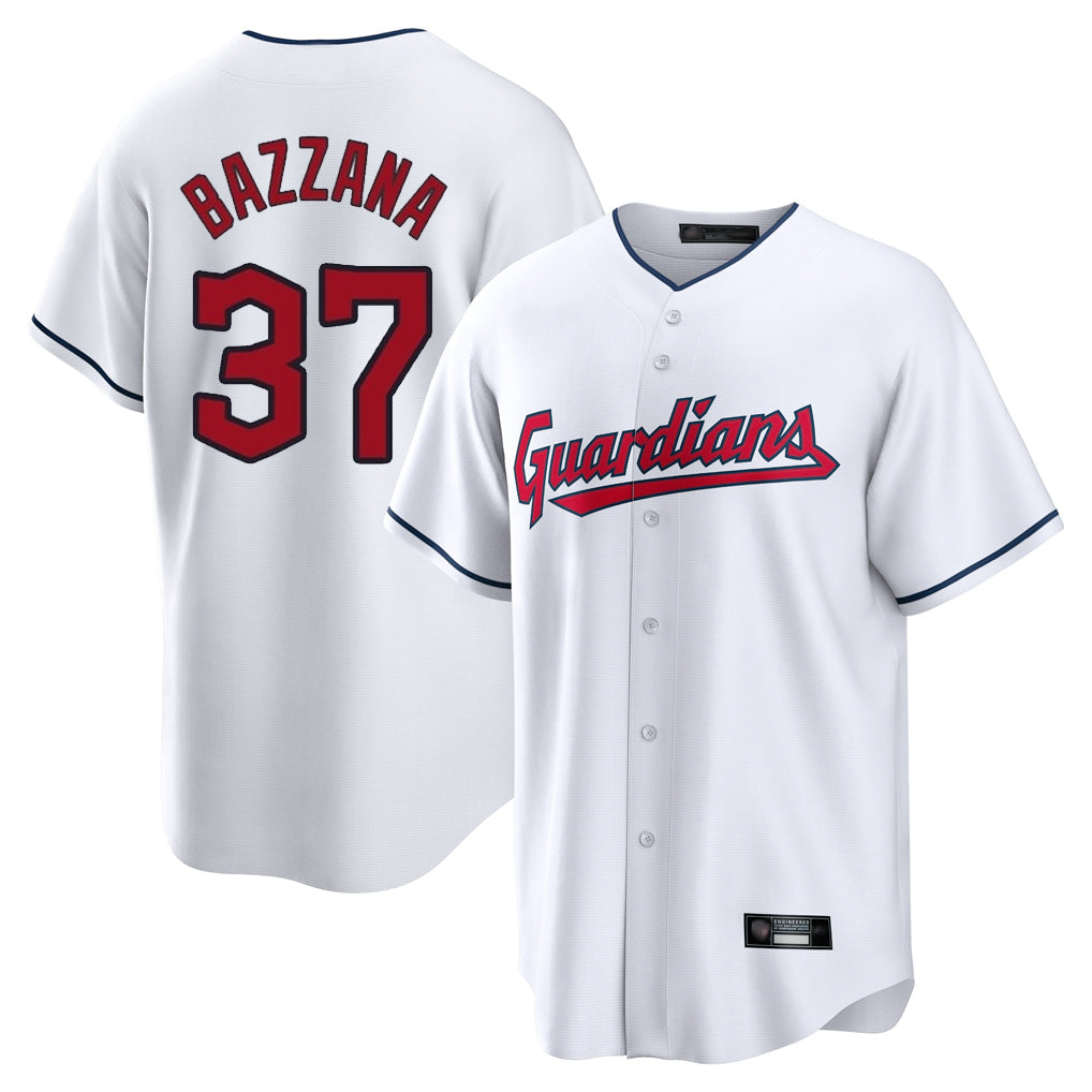 Johmsee C.Guardians #37 Travis Bazzana Player White Home Game Stitched Jerseys