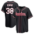 Johmsee C.Guardians #38 Steven Kwan Player Black Fashion Out Home Game Stitched Jerseys