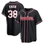 Johmsee C.Guardians #38 Steven Kwan Player Black Fashion Out Home Game Stitched Jerseys
