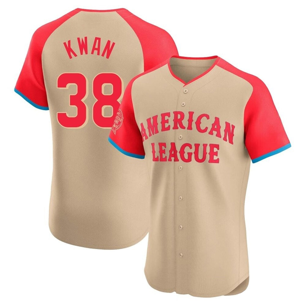 Johmsee C.Guardians #38 Steven Kwan Player Cream American League All-Star Limited Elite Home Stitched Jerseys