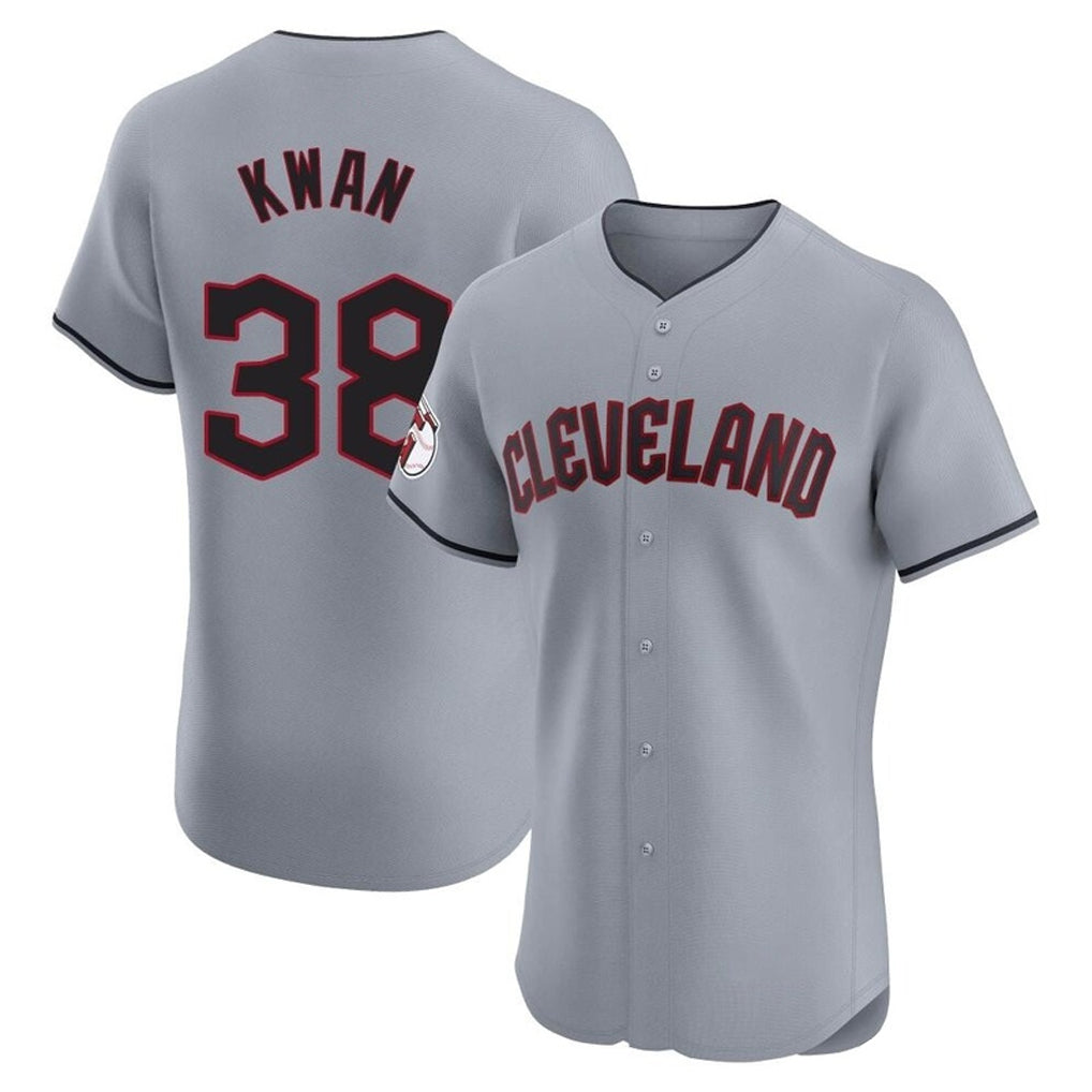 Johmsee C.Guardians #38 Steven Kwan Player Gray Road Limited Elite Home Stitched Jerseys