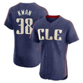 Johmsee C.Guardians #38 Steven Kwan Player Navy City Connect Limited Elite Home Stitched Jerseys