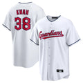 Johmsee C.Guardians #38 Steven Kwan Player White Home Game Stitched Jerseys