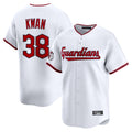 Johmsee C.Guardians #38 Steven Kwan Player White Limited Home Game Stitched Jerseys