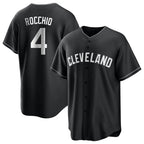 Johmsee C.Guardians #4 Brayan Rocchio Player Black Home Game Stitched Jerseys