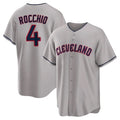 Johmsee C.Guardians #4 Brayan Rocchio Player Gray Game Home Stitched Jerseys