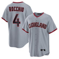 Johmsee C.Guardians #4 Brayan Rocchio Player Gray Home Game Stitched Jerseys