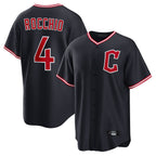 Johmsee C.Guardians #4 Brayan Rocchio Player Navy Home Game Stitched Jerseys