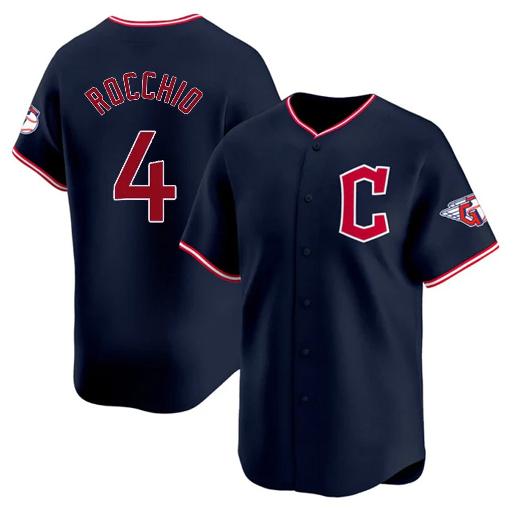 Johmsee C.Guardians #4 Brayan Rocchio Player Navy Limited Home Stitched Jerseys