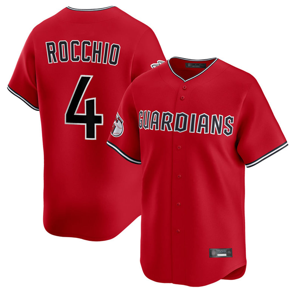 Johmsee C.Guardians #4 Brayan Rocchio Player Red Limited Home Stitched Jerseys