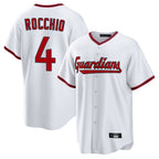 Johmsee C.Guardians #4 Brayan Rocchio Player White Game Home Stitched Jerseys