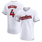 Johmsee C.Guardians #4 Brayan Rocchio Player White Limited Elite Home Stitched Jerseys