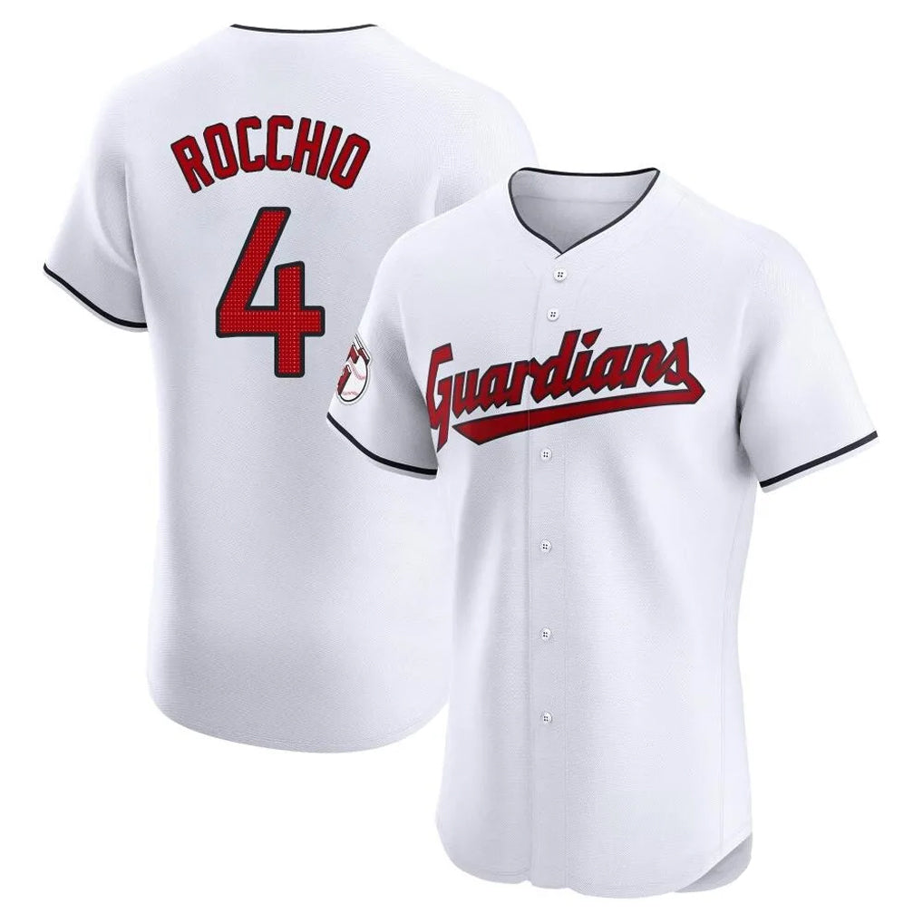 Johmsee C.Guardians #4 Brayan Rocchio Player White Limited Elite Home Stitched Jerseys