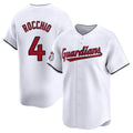Johmsee C.Guardians #4 Brayan Rocchio Player White Limited Home Stitched Jerseys