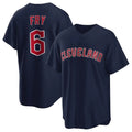 Johmsee C.Guardians #6 David Fry Player Navy Game Home Stitched Jerseys