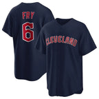 Johmsee C.Guardians #6 David Fry Player Navy Game Home Stitched Jerseys
