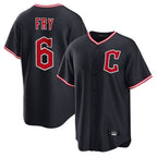 Johmsee C.Guardians #6 David Fry Player Navy Home Game Stitched Jerseys