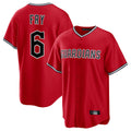 Johmsee C.Guardians #6 David Fry Player Red Home Game Stitched Jerseys
