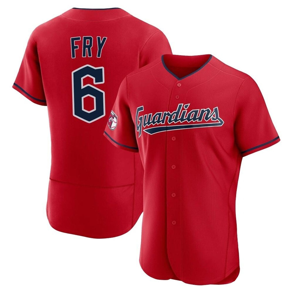 Johmsee C.Guardians #6 David Fry Player Red Limited Elite Home Stitched Jerseys