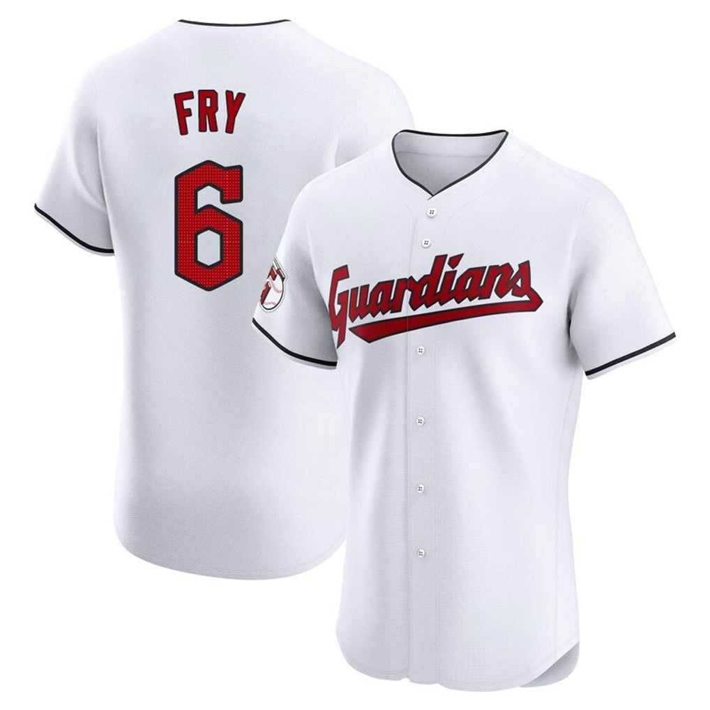 Johmsee C.Guardians #6 David Fry Player White Limited Elite Home Stitched Jerseys