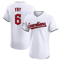 Johmsee C.Guardians #6 David Fry Player White Limited Elite Home Stitched Jerseys