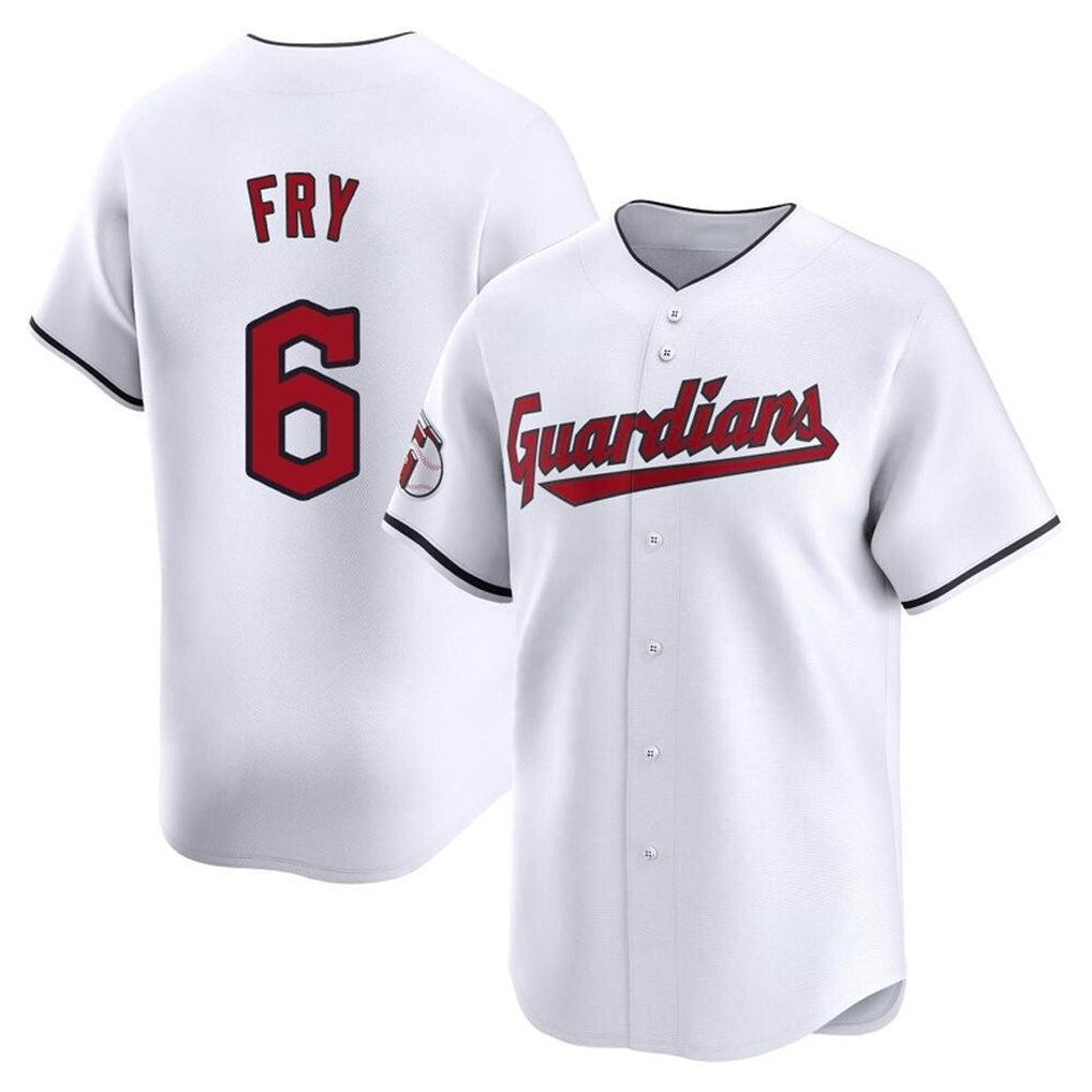 Johmsee C.Guardians #6 David Fry Player White Limited Home Stitched Jerseys