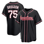 Johmsee C.Guardians #75 Connor Brogdon Player Black Fashion Out Home Game Stitched Jerseys