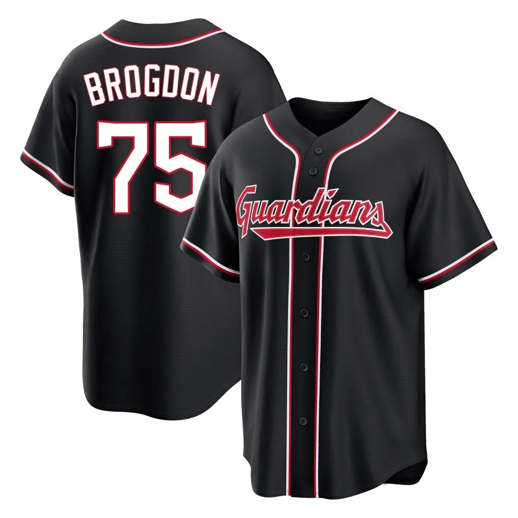 Johmsee C.Guardians #75 Connor Brogdon Player Black Fashion Out Home Game Stitched Jerseys