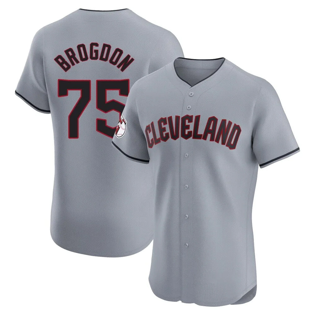Johmsee C.Guardians #75 Connor Brogdon Player Gray Road Limited Elite Home Stitched Jerseys