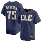 Johmsee C.Guardians #75 Connor Brogdon Player Navy City Connect Limited Home Stitched Jerseys