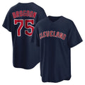 Johmsee C.Guardians #75 Connor Brogdon Player Navy Game Home Stitched Jerseys