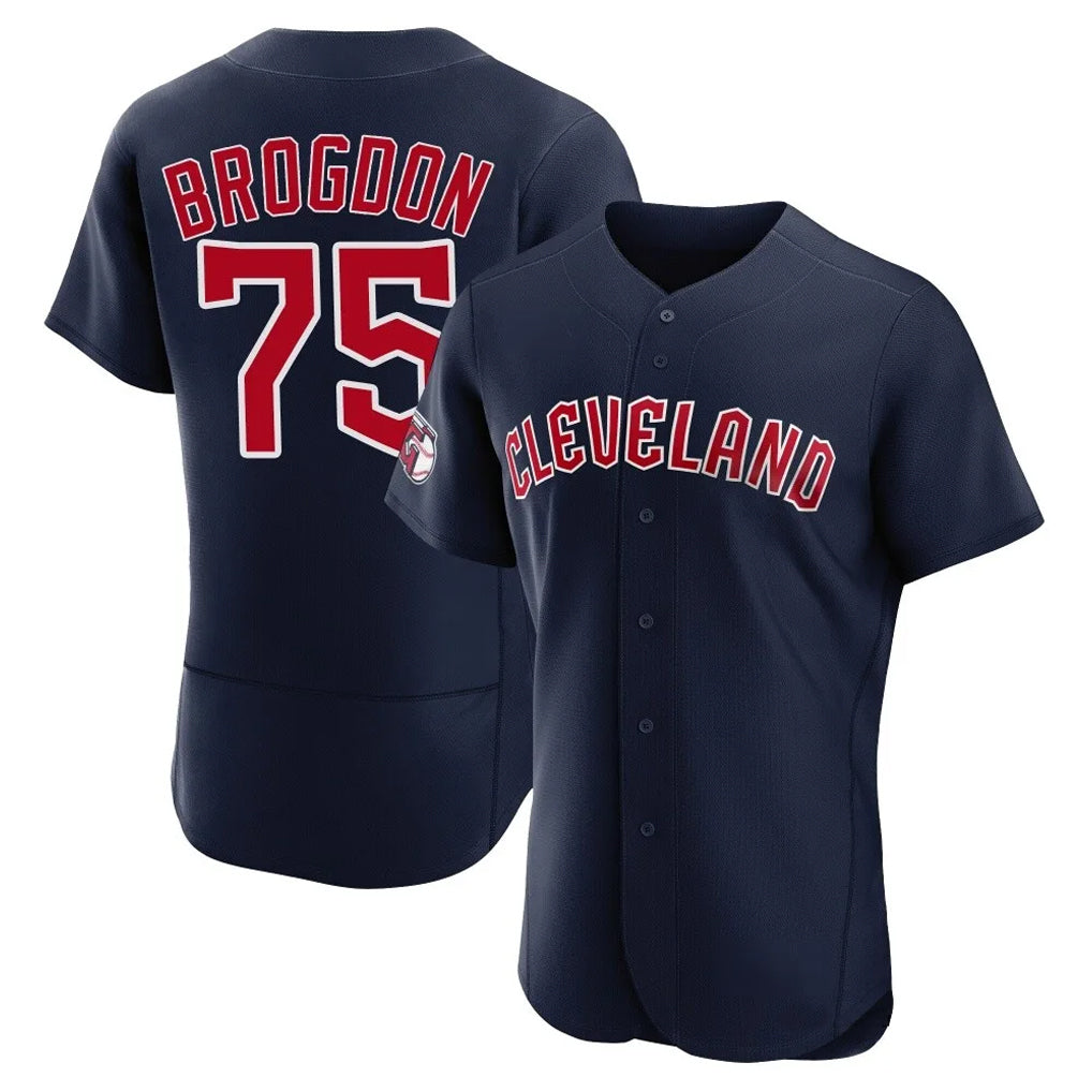 Johmsee C.Guardians #75 Connor Brogdon Player Navy Limited Elite Home Stitched Jerseys