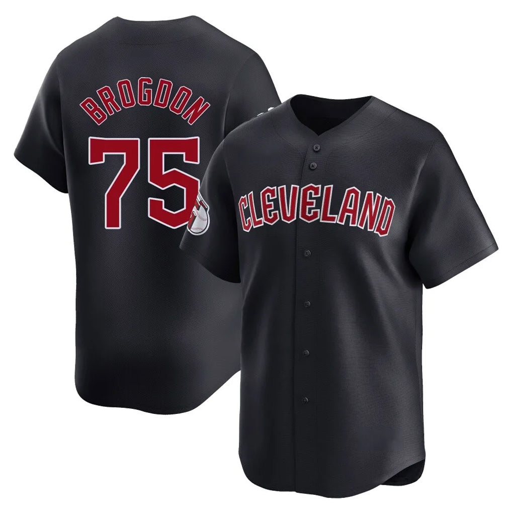 Johmsee C.Guardians #75 Connor Brogdon Player Navy Limited Home Game Stitched Jerseys