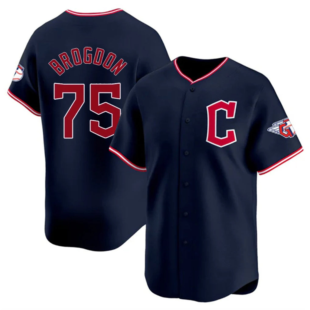 Johmsee C.Guardians #75 Connor Brogdon Player Navy Limited Home Stitched Jerseys