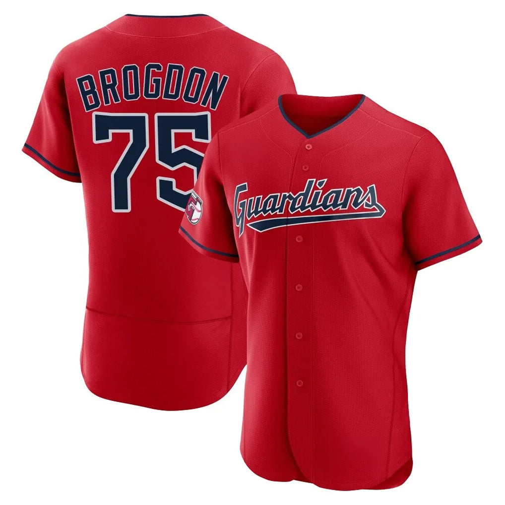Johmsee C.Guardians #75 Connor Brogdon Player Red Limited Elite Home Stitched Jerseys