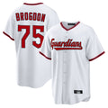 Johmsee C.Guardians #75 Connor Brogdon Player White Game Home Stitched Jerseys