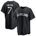 Johmsee C.Guardians #7 George Valera Player Black Home Game Stitched Jerseys