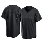 Johmsee C.Guardians #7 George Valera Player Black T-shirt Home Game Stitched Jerseys