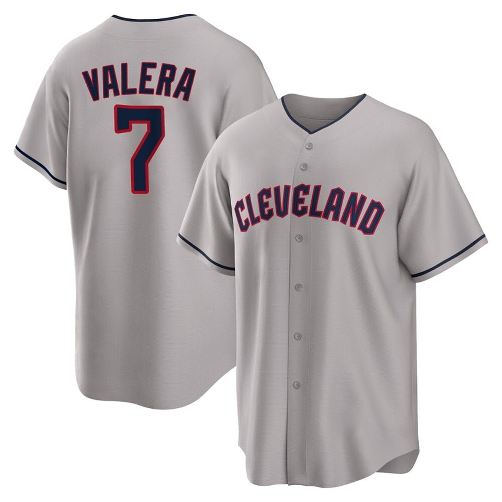 Johmsee C.Guardians #7 George Valera Player Gray Game Home Stitched Jerseys