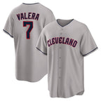 Johmsee C.Guardians #7 George Valera Player Gray Game Home Stitched Jerseys