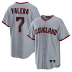 Johmsee C.Guardians #7 George Valera Player Gray Home Game Stitched Jerseys