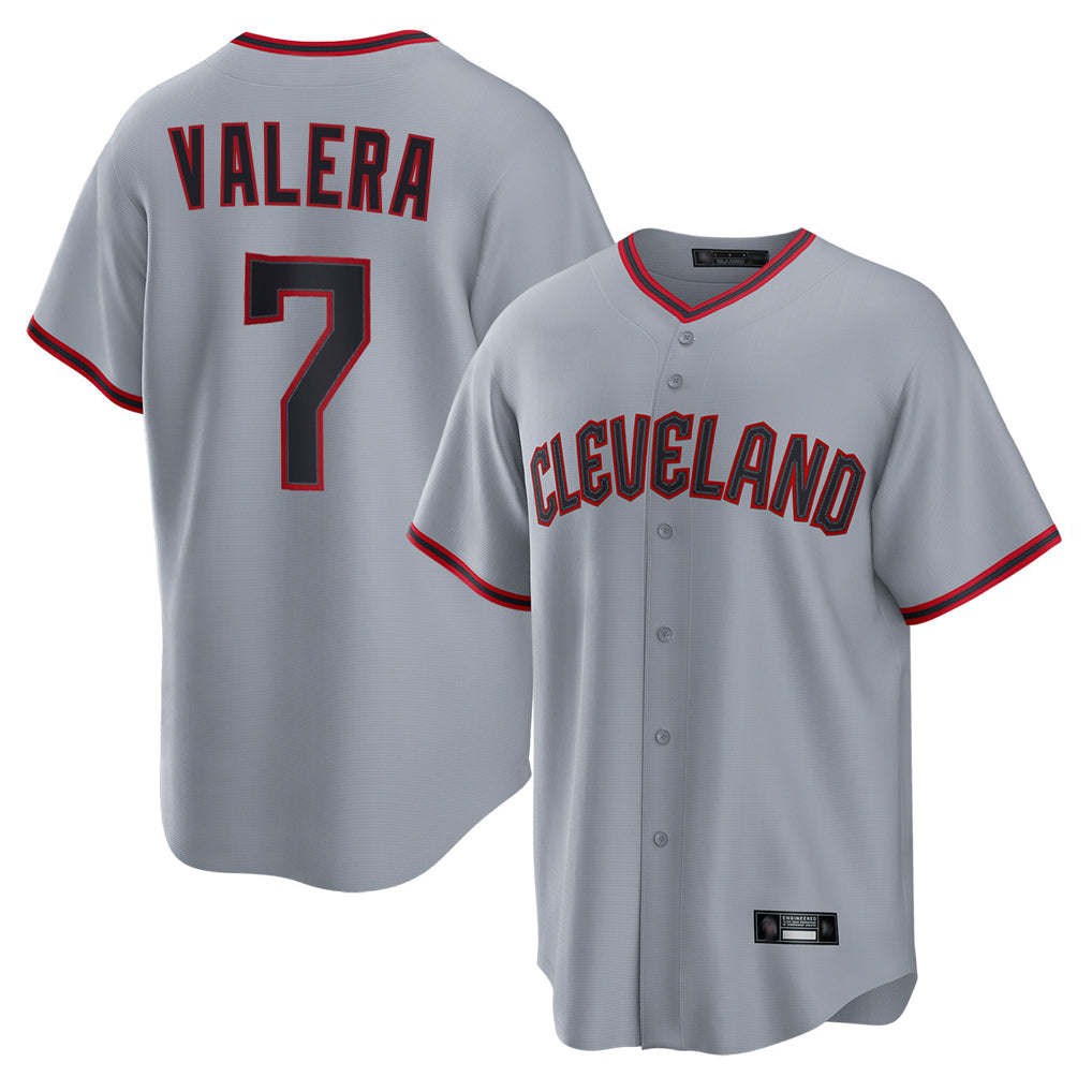 Johmsee C.Guardians #7 George Valera Player Gray Home Game Stitched Jerseys
