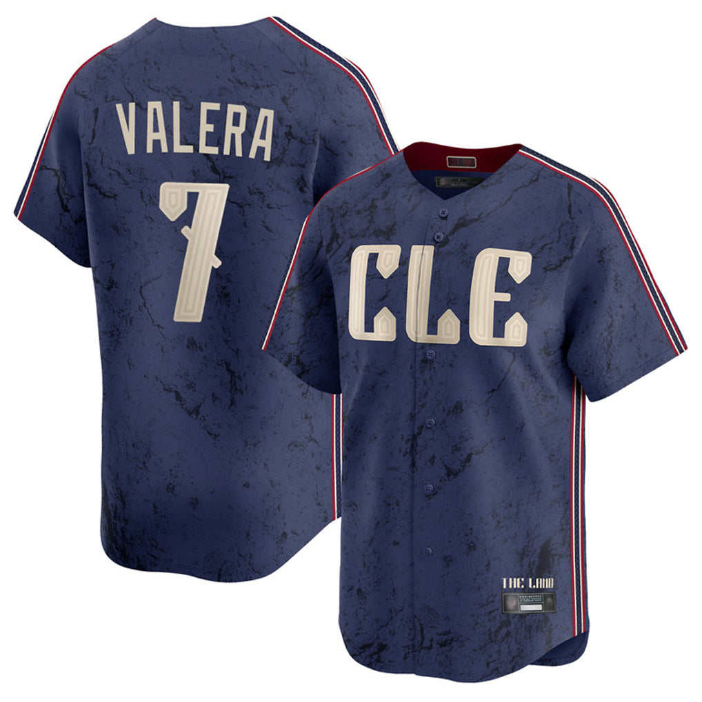 Johmsee C.Guardians #7 George Valera Player Navy City Connect Limited Home Stitched Jerseys