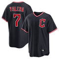 Johmsee C.Guardians #7 George Valera Player Navy Home Game Stitched Jerseys